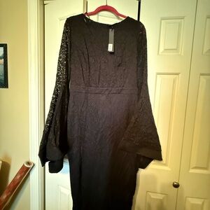 Elegant Black Lace Dress